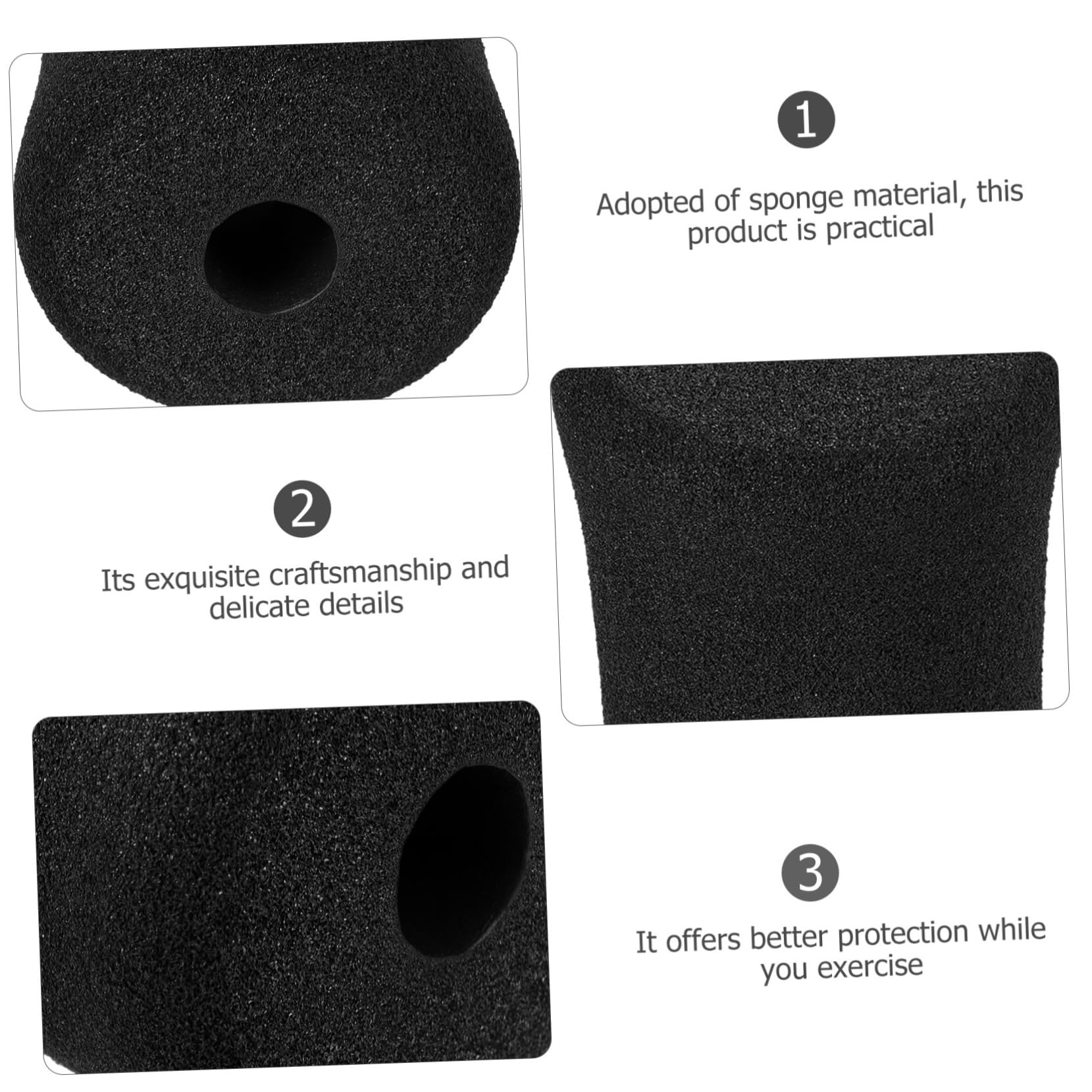 Coussinets De Pied en Mousse Lot De 2 75 Mm x 135 Mm pour Machine D'entraînement Abdominal