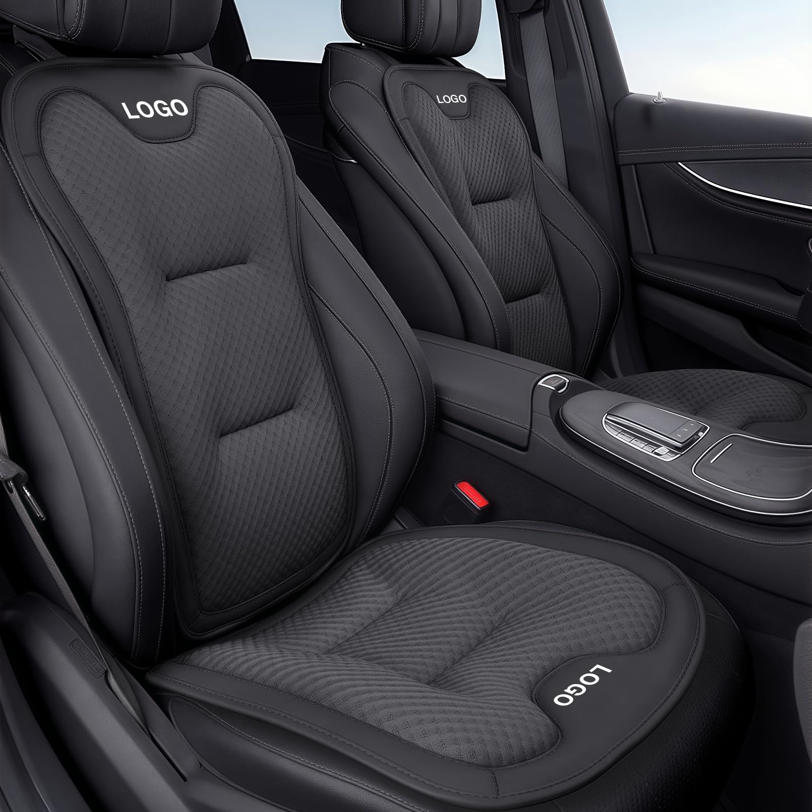 Cuscino Coprisedile Traspirante Universale per Auto, Tessuto a Rete, Fondo Antiscivolo per Conducente, Camion e Veicoli