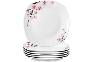 VEWEET Floral Ceramic Dinner Plates