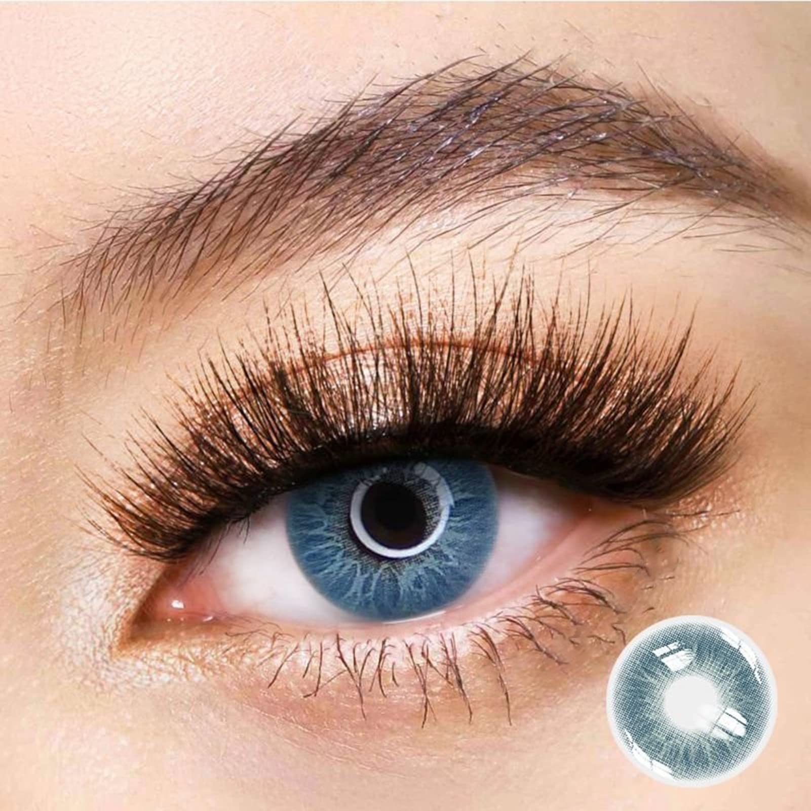 J/E Colored Contact Lenses Party Crazy Color Enlarge Beautify Natural Looking Eye Makeup Colorful Contacts Girls Makeup Accessory 1 Year Use