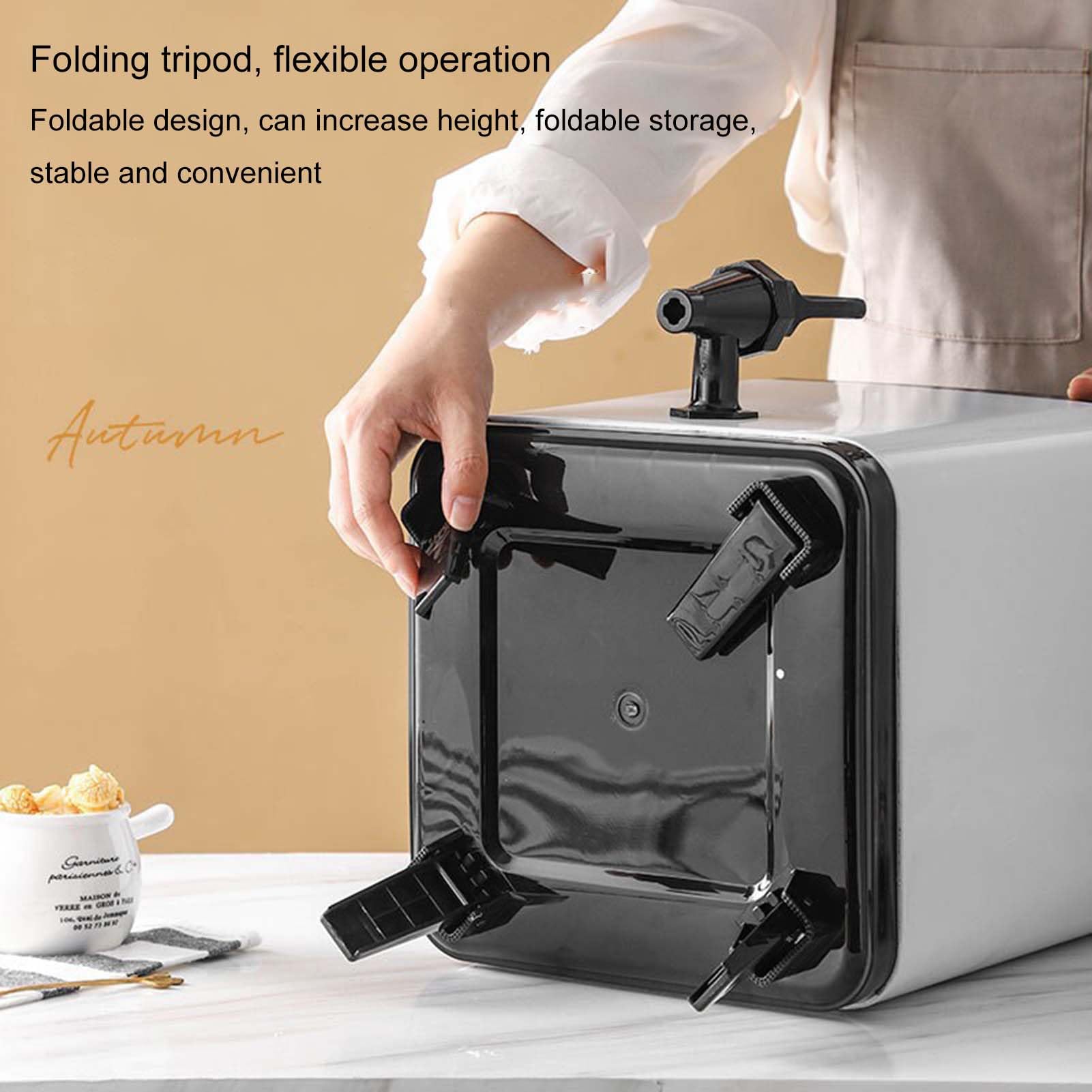 Barril Aislado De Acero Inoxidable De 6 L, 8 L, 10 L Y 12 L，dispensador Bebidas de Doble Pared Dispensador de Bebidas Frías Y Calientes Para Restaurantes，contenedor Antifugas Para Almacenar Líquido