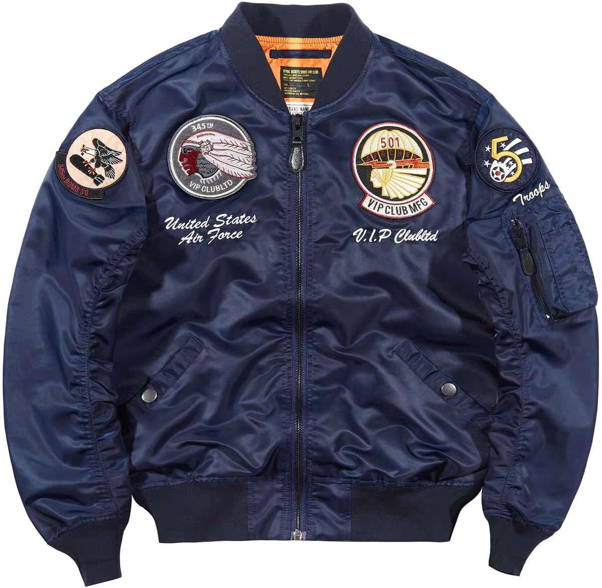 US NAVY MILITARY STYLE MA-1 ARE FORCE FLIGHT JACKET BLOUSON JUMPER