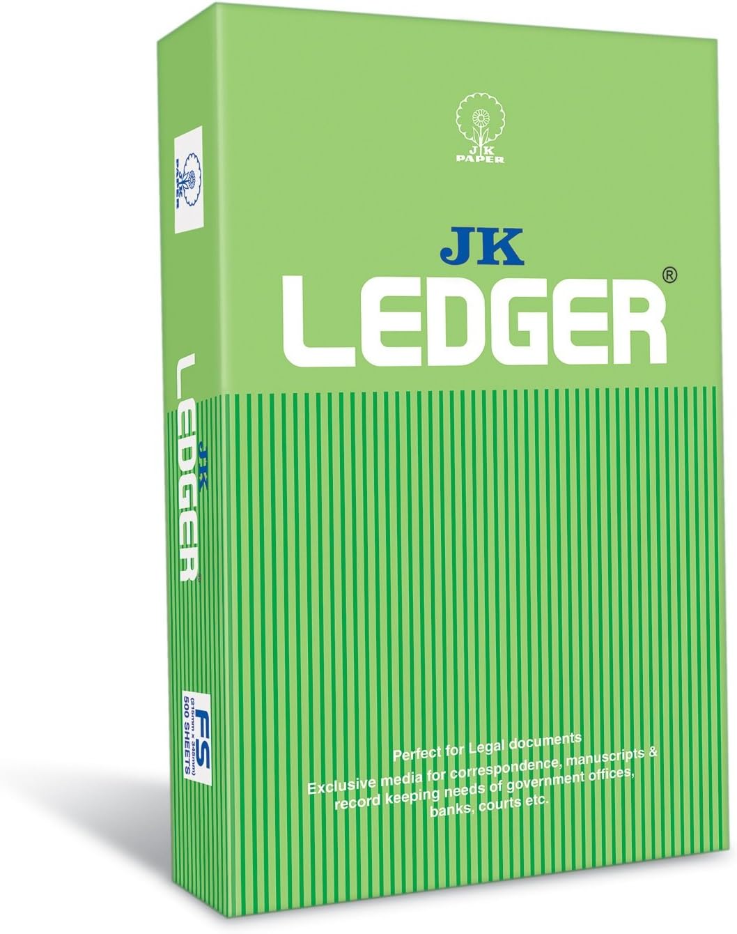 JK Paper Ledger - FS, 500 Sheets, 80 GSM, 1 Ream