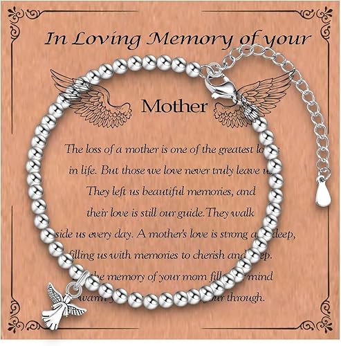 Regalos de condolencias por la pérdida de un ser querido, regalos conmemorativos de duelo por pérdida de madre, padre, marido, mascotas, pulsera de