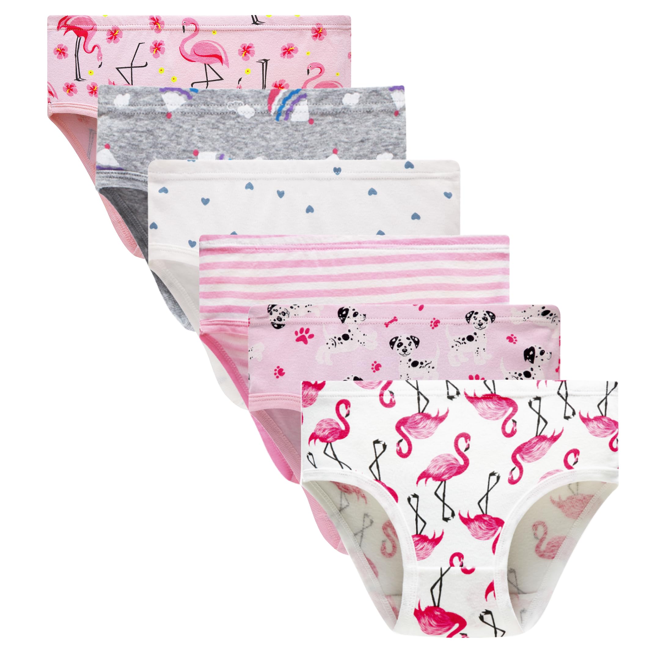 Winging Day Little Girls' Cotton Panties Baby Toddler Soft Underwear Multipack