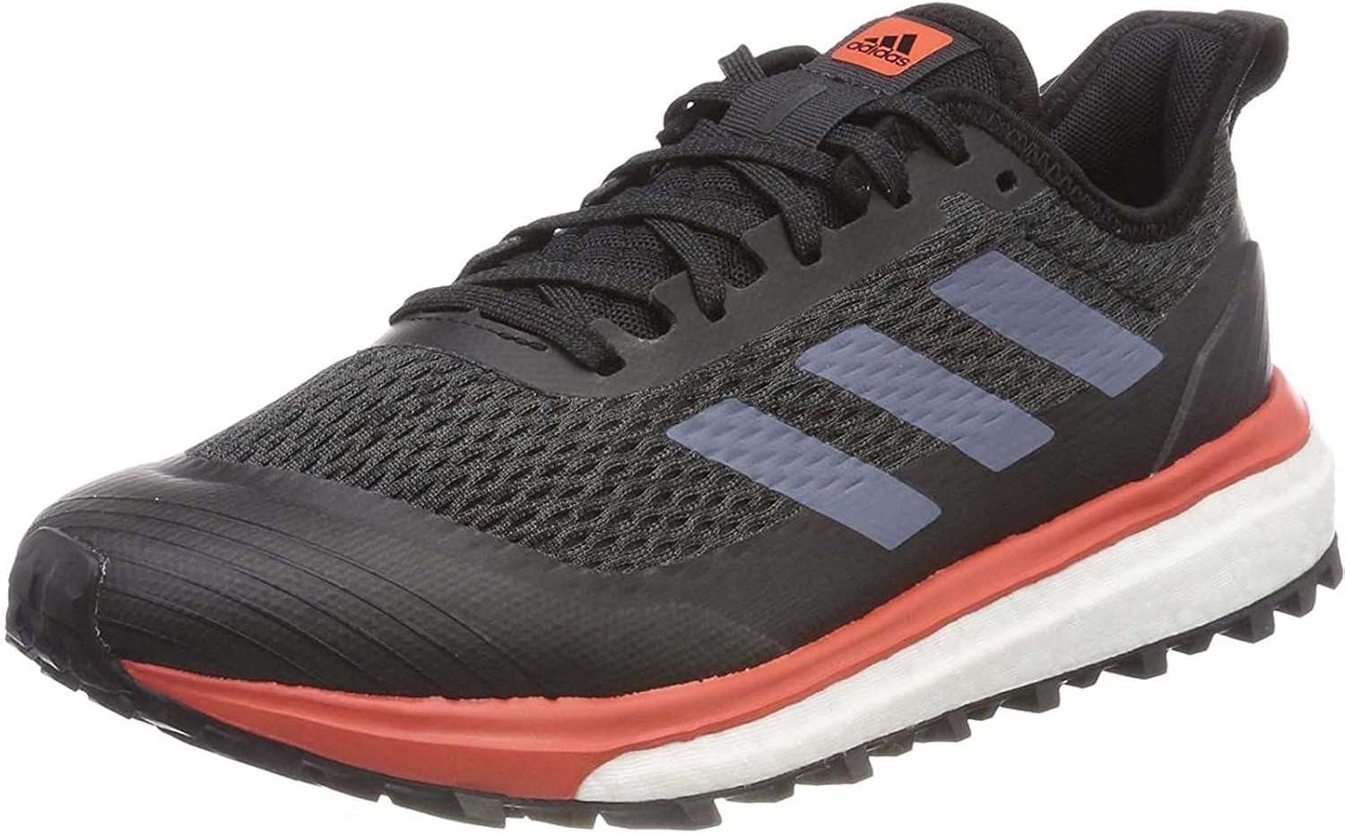 adidas Womens Response Trail Running Shoes, Carbon Raw Steel Trace Scarlet,5.5 M US