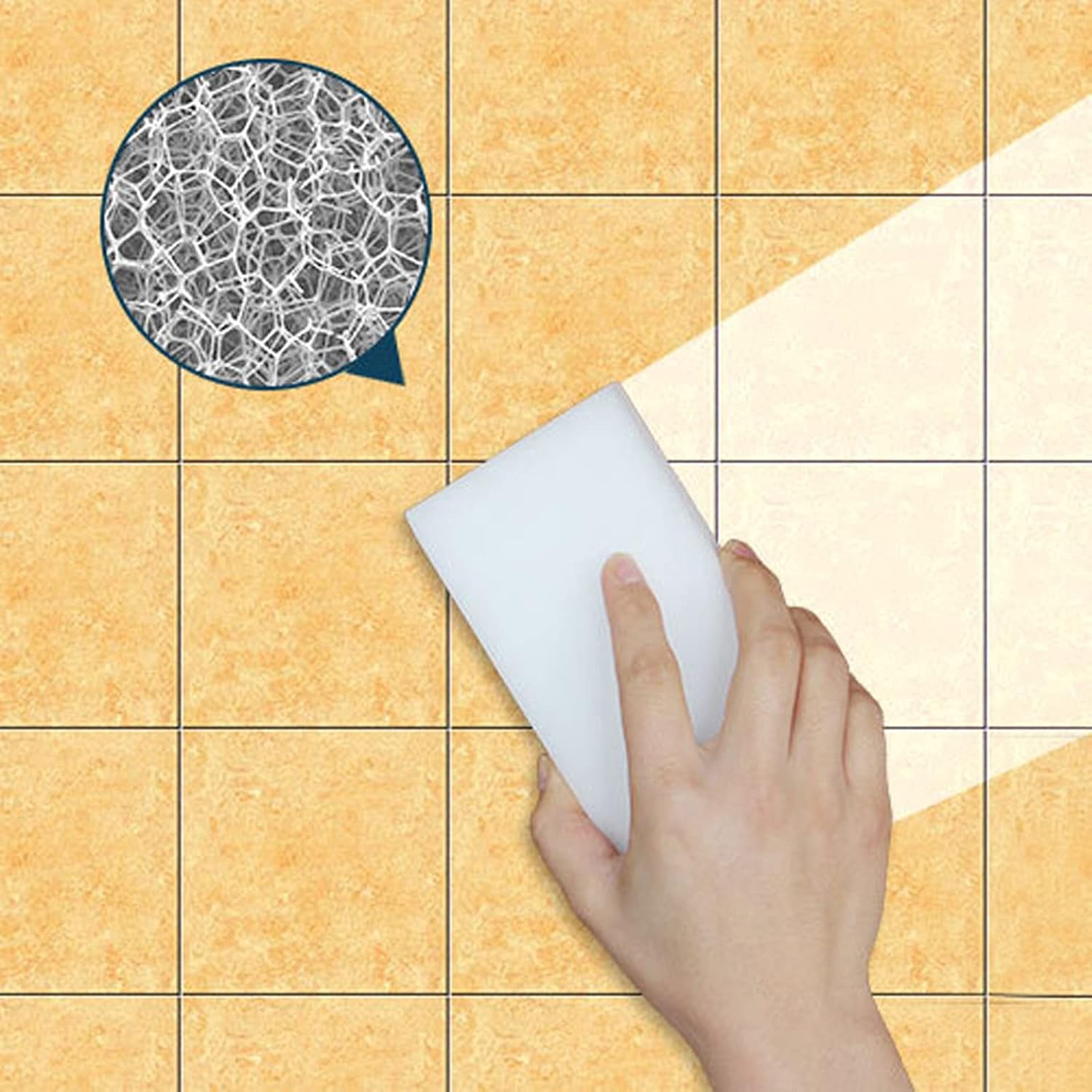 Sponge Decontamination Block Cleaning Kitchen Nano Wipe Tool Cleaning Tools Home Improvement Nylon Scrub Brush for Stainless Steel Pans (white, One Size) 5 71JvkyCwd0L. AC SL1500