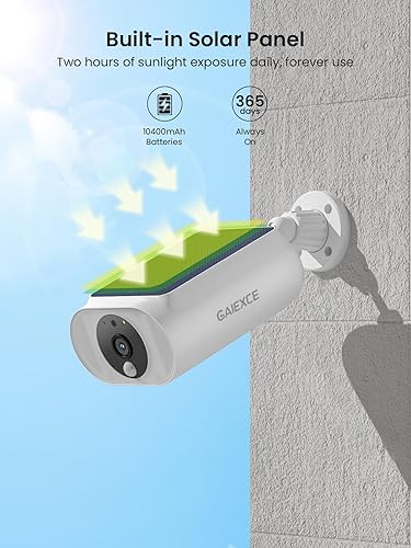Miniatura 7 de Cámaras de seguridad solares inalámbricas para exteriores, kit de 4 cámaras expansible a 10H, cámaras sin suscripción para sistema de cámaras de