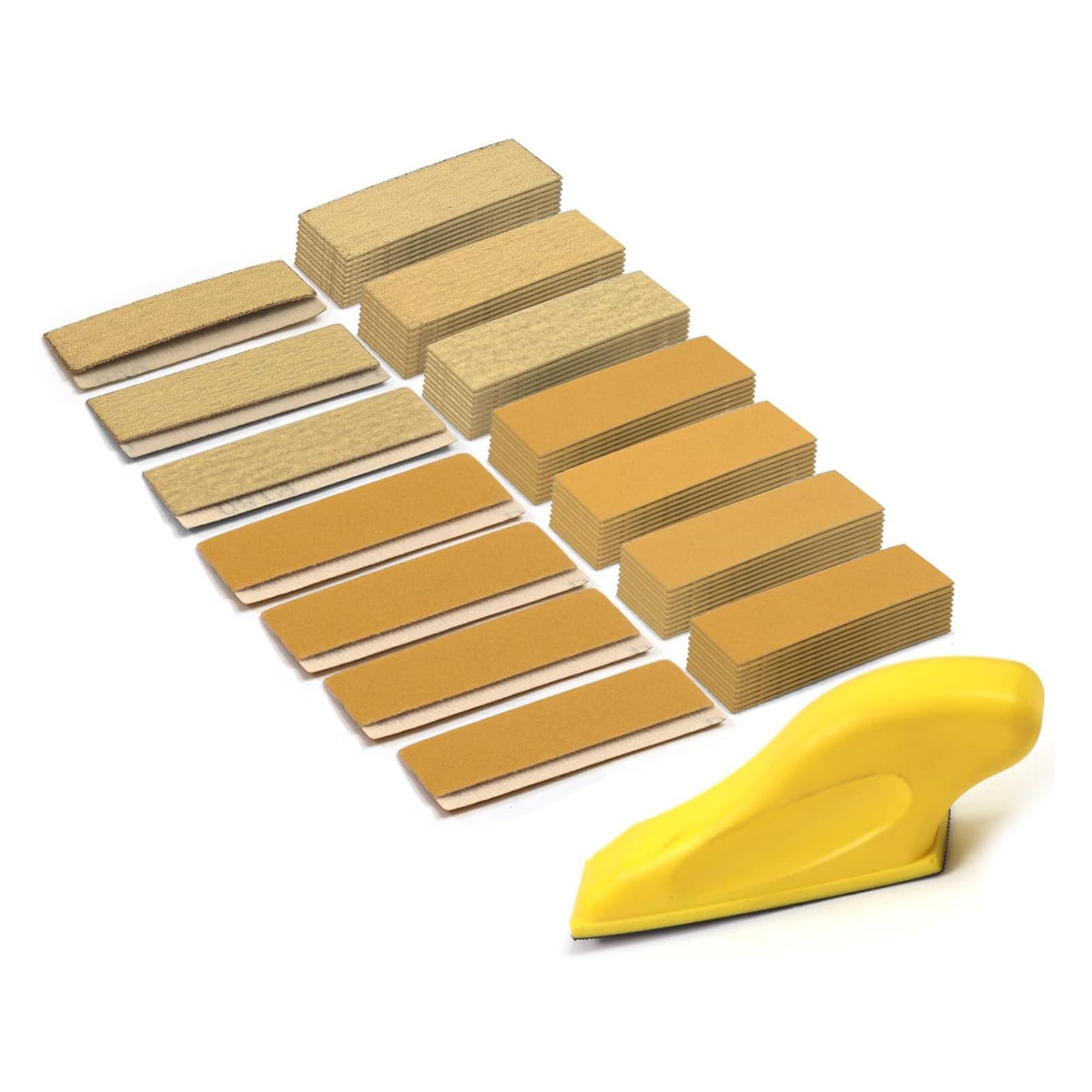 Tsophreniq Yellow Sand Professional Sanding Tool Finger Sander Block Sandpaper Small Tool Great For Home Improvement And Woodworking Block