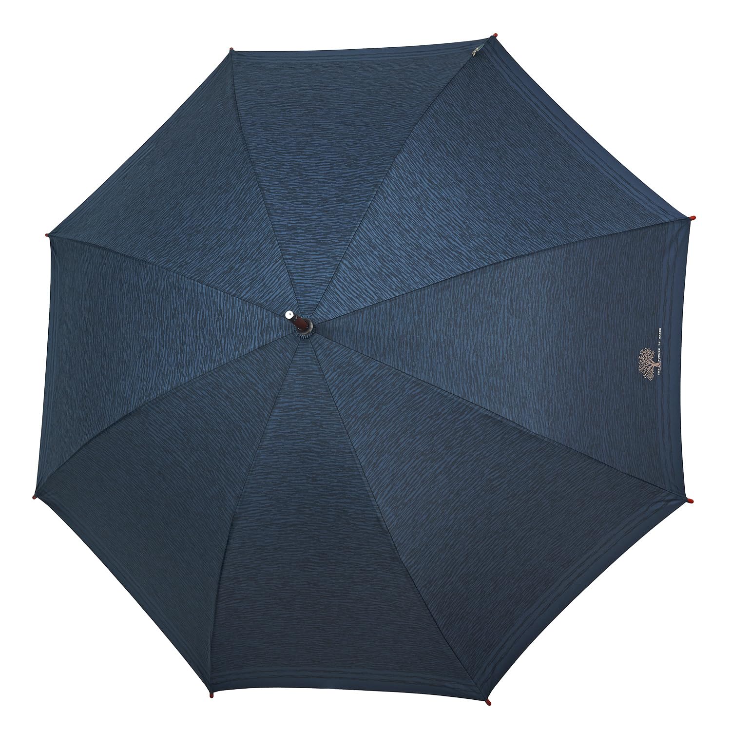 PERLETTI GREEN Parasol Przeciwdeszczowy z Drewnianą Rączką dla Kobiet Otwierany Automatycznie Wiatroodporny - Długi Ekologiczny Parasol - Mocny i Wodoodporny - Średnica 102 cm