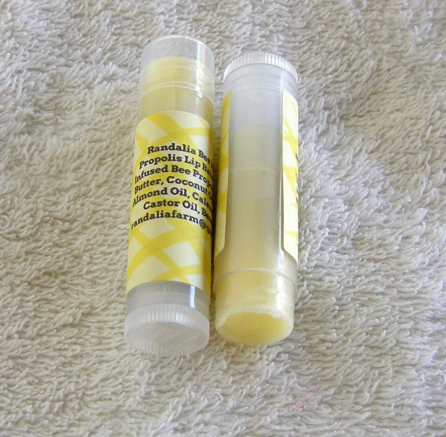 Set of 2 Bee Propolis Lip Balm, Randalia Bee Hives