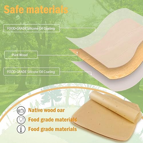 Miniatura 3 de Forros de papel pergamino para freidora de aire (7.5 x 7.5 pulgadas), 100 piezas compatibles con XL Philips, NuWave Brio, Chefman, OMORC, Cuisinart,