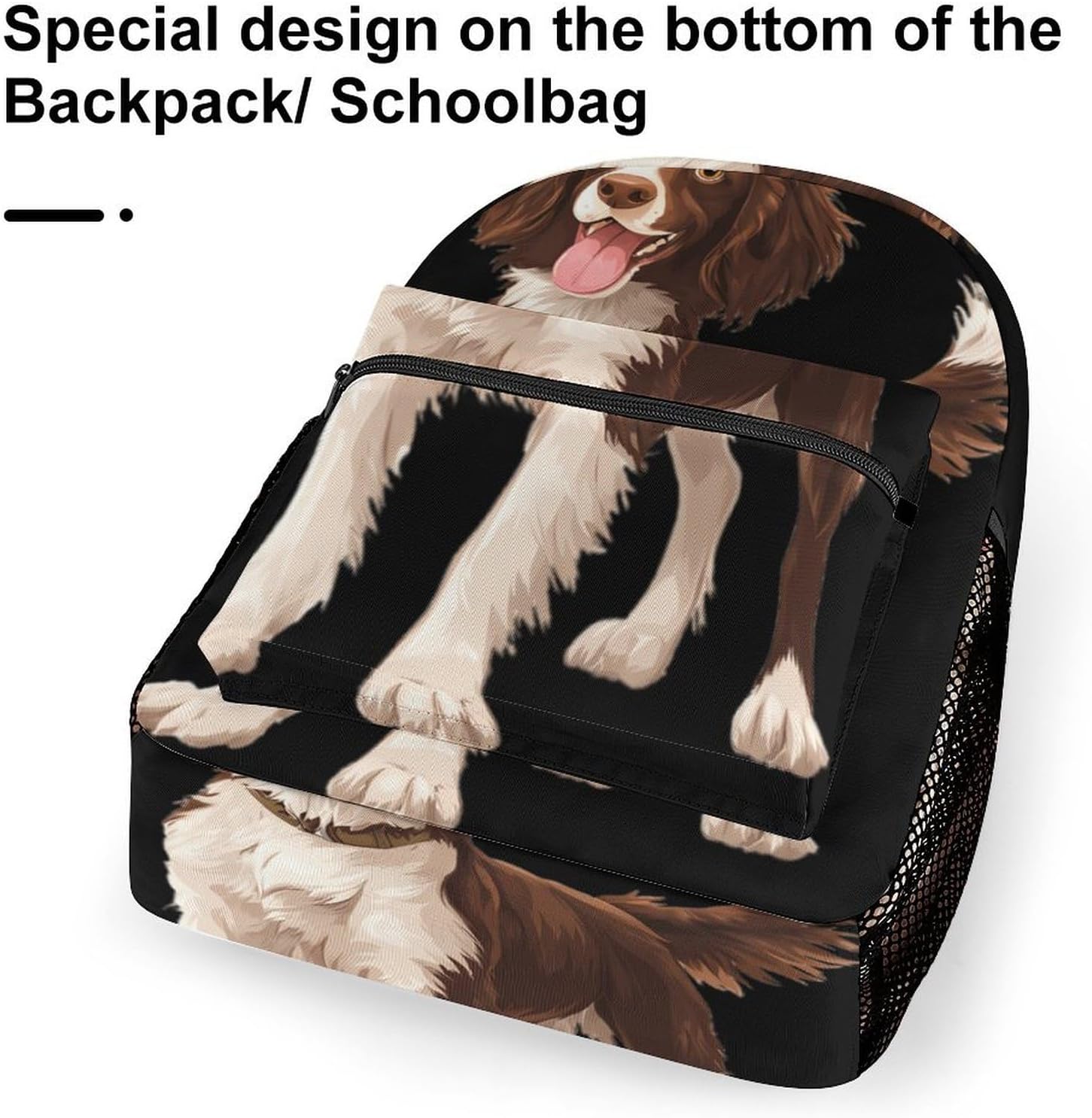 Boykin Spaniel Dog Unisex Backpack Casual Daypacks Lightweight Shoulders Bag for Camping Hiking Travel