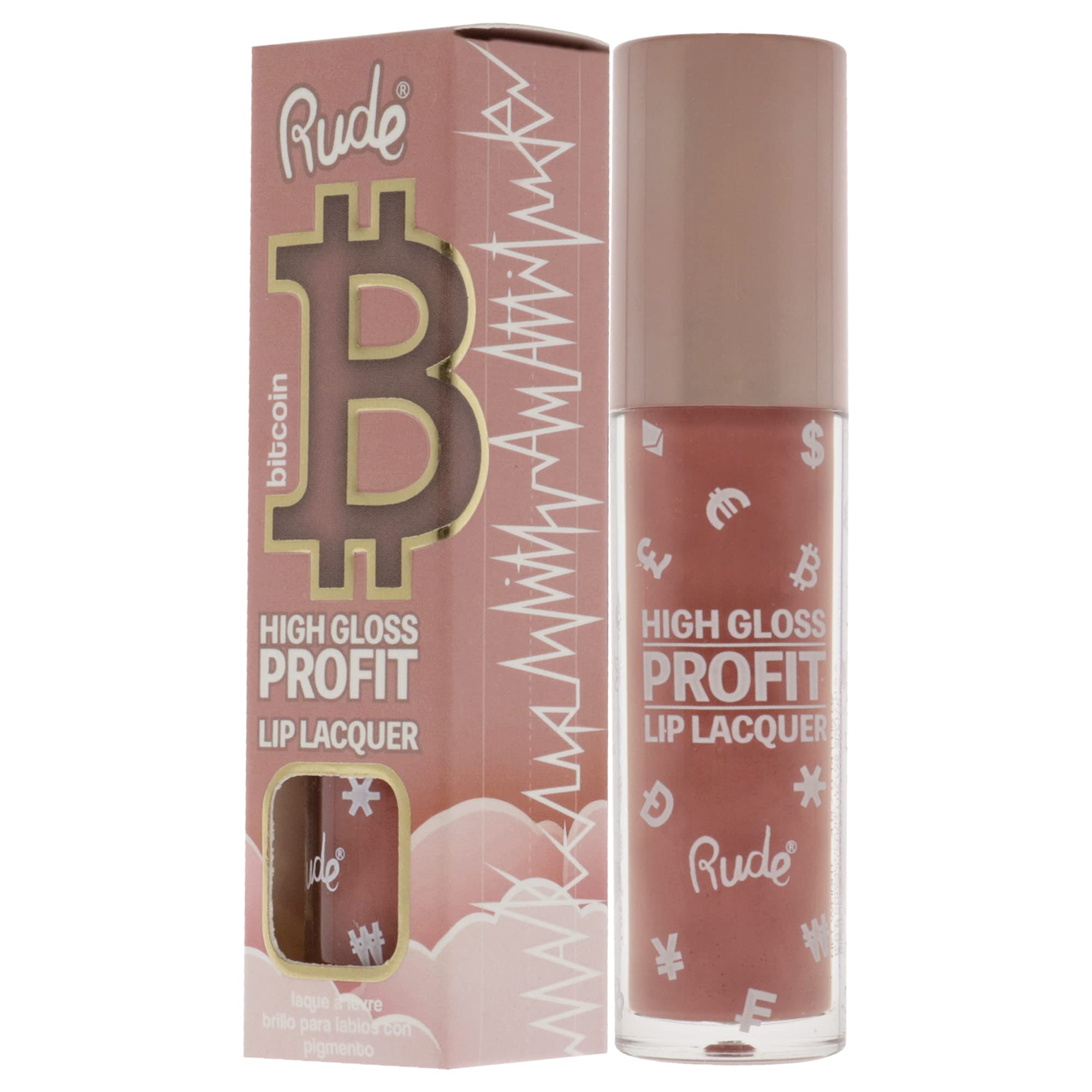 Rude Cosmetics High Gloss Profit Lip Lacquer – Bitcoin für Damen 4 g Lipgloss