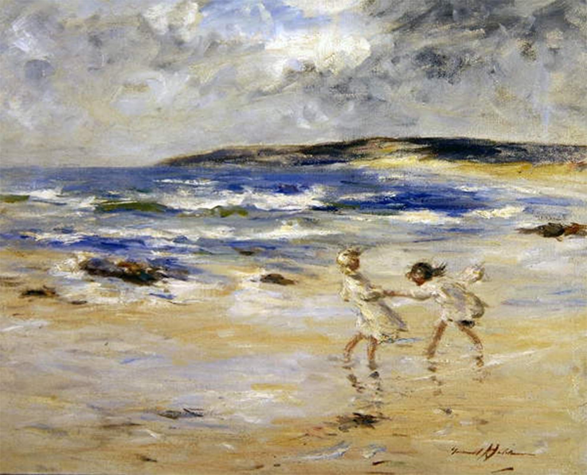 ARTXLXXBN Famous Prints Artwork Pictures Poster Painting Art Shores of Macadinish by Robert Gemmell Hutchison Artwork Landscape Pictures for Home Decor 60x90cm