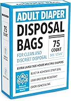 Vista 8 de Impresa Bolsas extra grandes para eliminar pañales para adultos, paquete de 75 unidades, aptas para FSA/HSA, a prueba de olores y fugas, resistentes