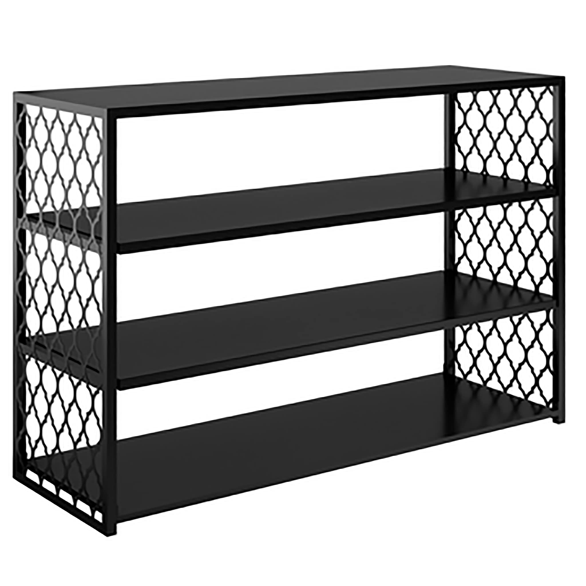 Amazon.com: Lush Landscapes Black Outdoor Metal Trellis Console