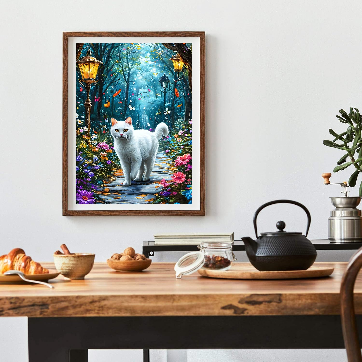 DIY Kits De Peinture Diamant De Chaton De Fleurs Peinture Diamant