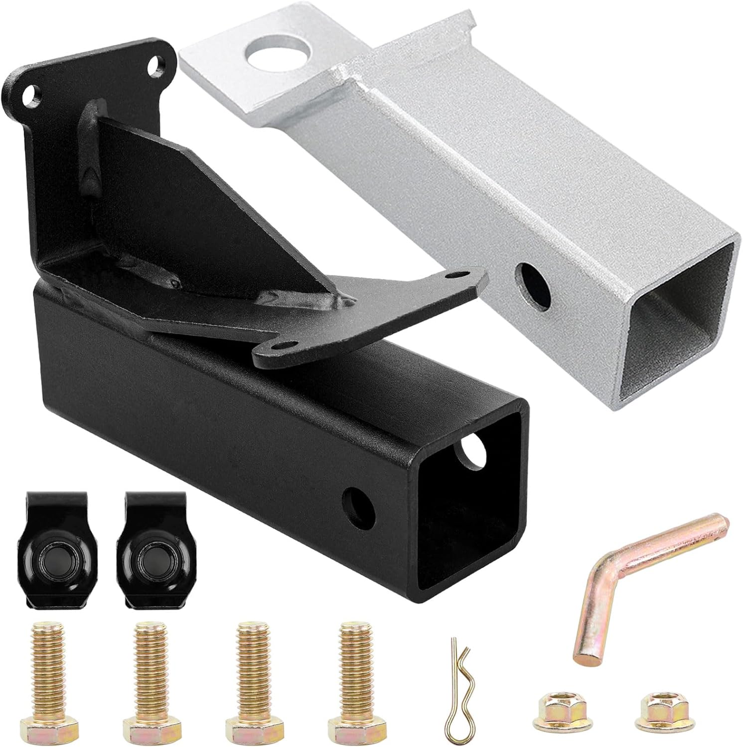 HQPASFY 093-1136-23 Hitch Kit with Pin 2" Hitch Receiver 093-1136-98 & 093-1111-00 Compatible with Bad Boy, 2021 & Up Maverick - Black