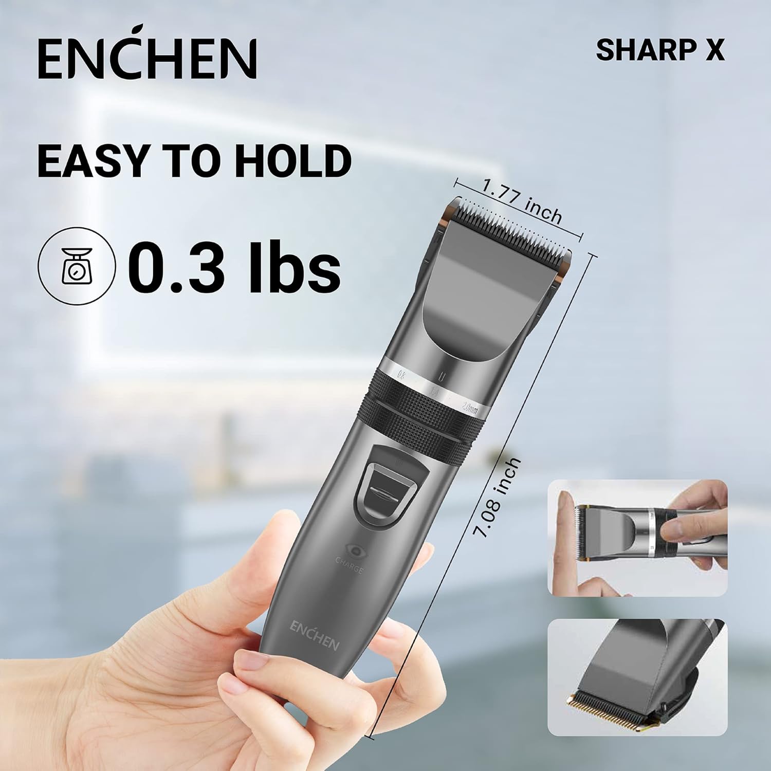 Enchen Sharp X Trimmer Dimensions