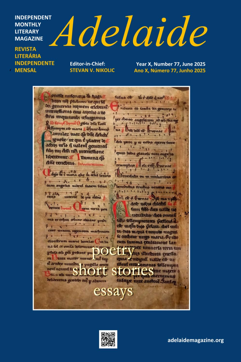 Adelaide: Independent Literary Magazine No.77, June 2025