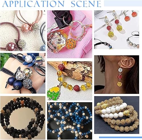Miniatura 7 de PH PandaHall 20 cuentas en trozos de 0.709 in de resina de goma de mascar de acrílico con diamantes de imitación, grandes sueltas para Halloween,