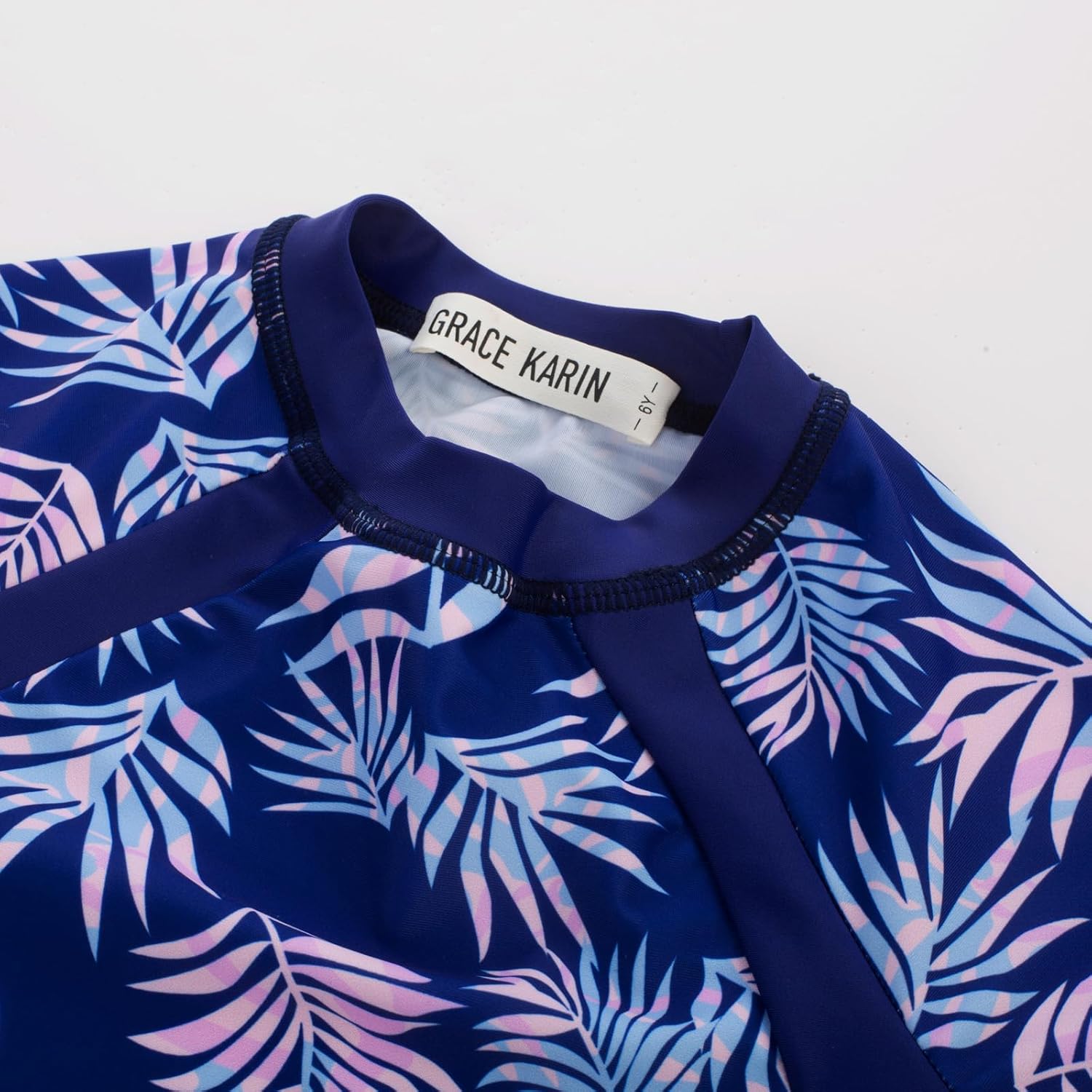 GRACE KARIN Girls Rash Guard Swimsuit Short Sleeve Two Piece Bathing Suit 6-12Y - Image 7