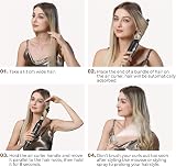 UKLISS Sèche Cheveux 7 en 1 Pro, Air Styler Set avec 1400w Brosse Soufflante Brushing, Boucleur Automatique, Lisseur Cheveux, Diffuseur Cheveux, Airbrush Hairstyler Cadeaux pour Femmes Styling - 9