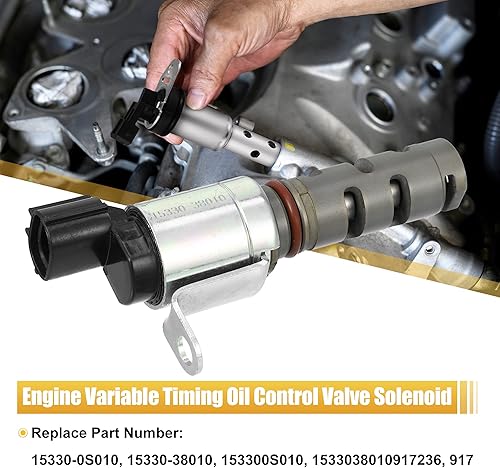 Miniatura 2 de X AUTOHAUX 15330-0S010 15330-38010 Válvula variable de sincronización VVT Solenoide de control para Toyota 4Runner 2010-2022 para Toyota FJ Cruiser