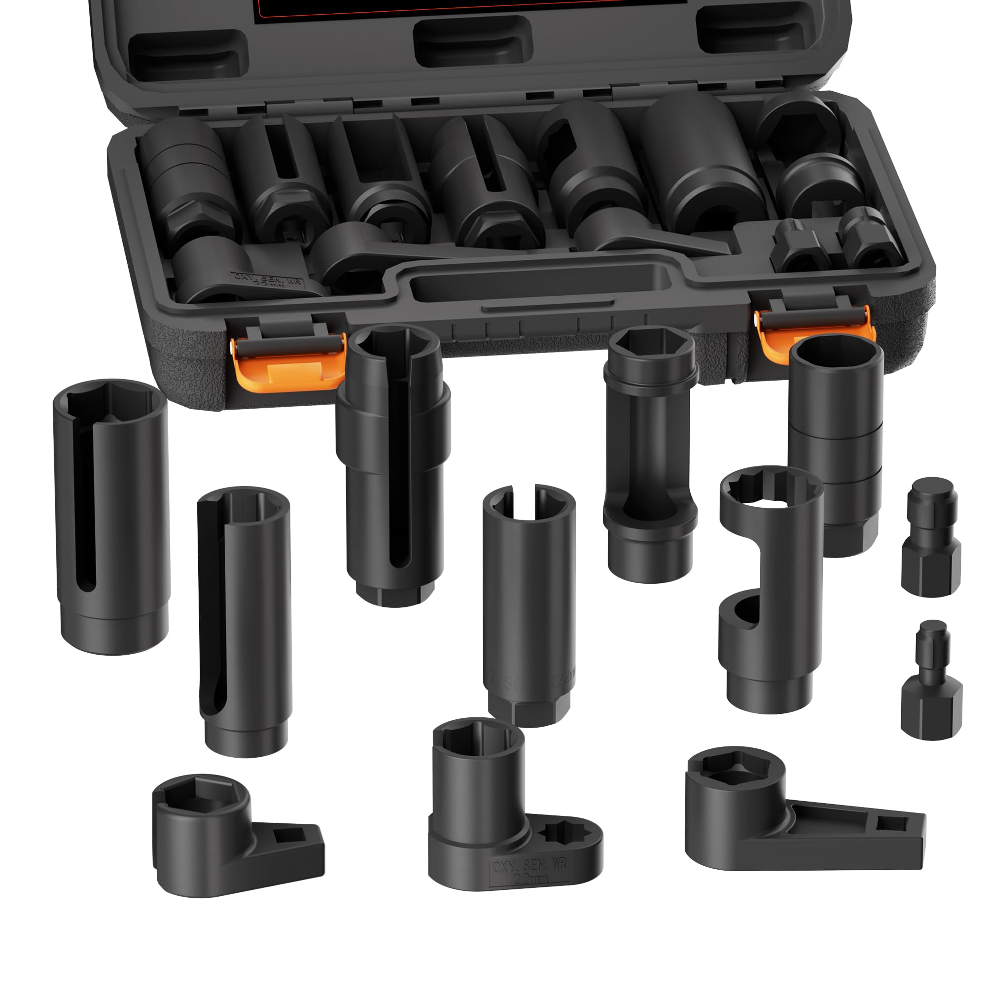 YEKEPRO 12-Piece Oxygen Sensor Socket Set & Thread Chaser - oxygen sensor removers | Mubboo