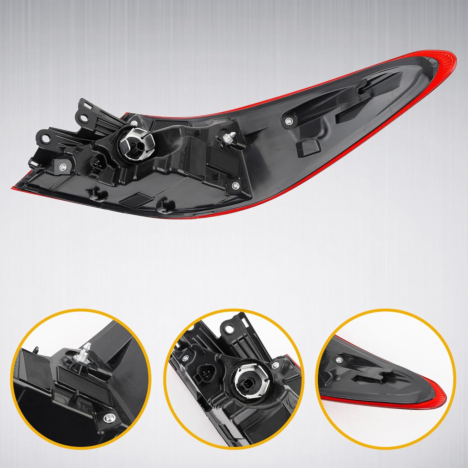 Dasbecan Left Driver Side LED Outer Tail Light Assembly Compatible With 2025-2026 Toyota Camry XLE XSE Rear Tail Lamp Replacement Replace 81560-AQ020