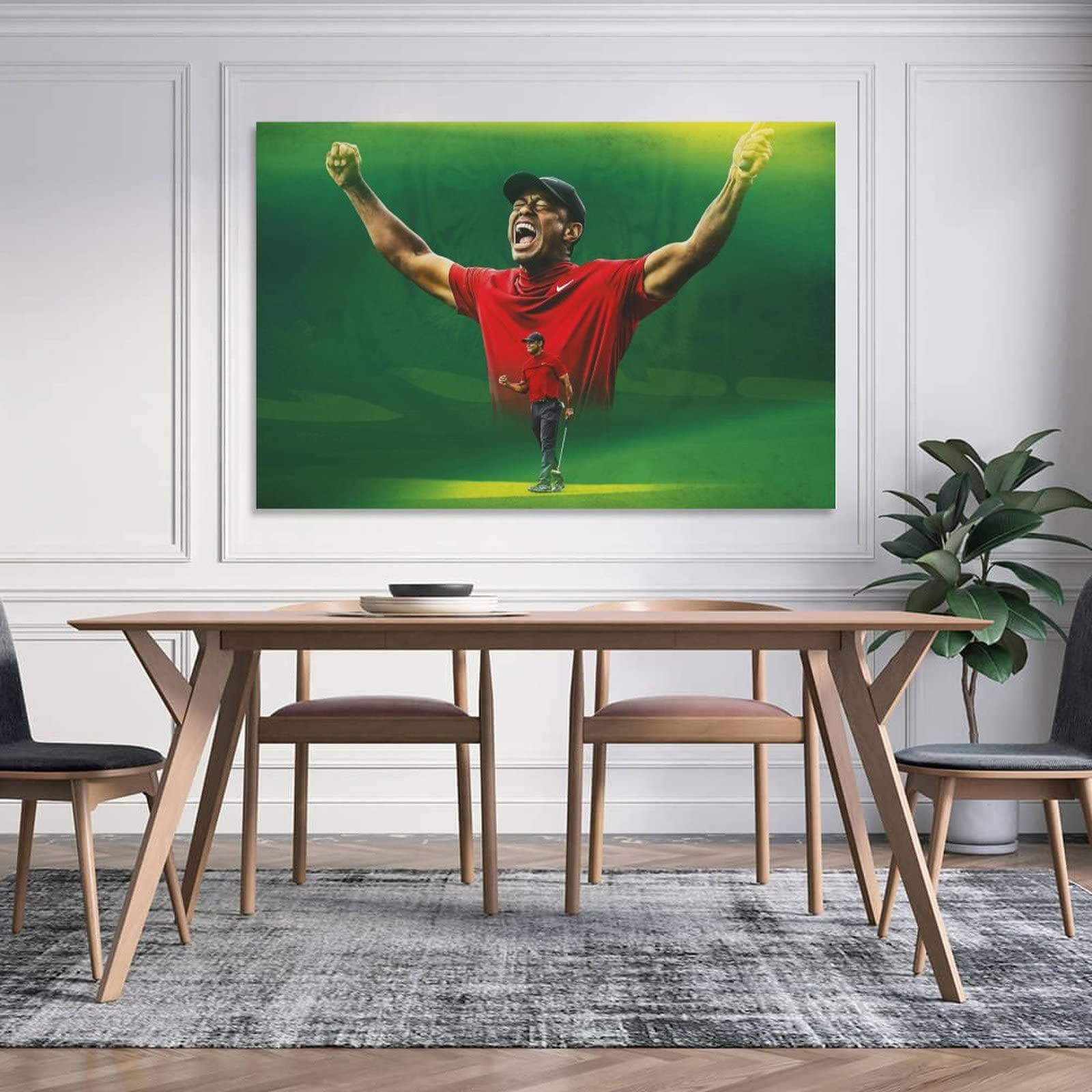 プリントアート タイガー 絵画 額付き インテリア Amazon.co.jp: Tiger Woods タイガー・ウッズ クールビンテージ