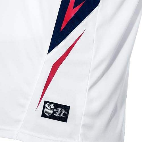 Miniatura 29 de Icon Sports Officially Licensed US Soccer Federation Game Day Shirt - Unisex Adult 246-blanco,azul marino (101pf-navy),191pf | Carbón jaspeado/Azul