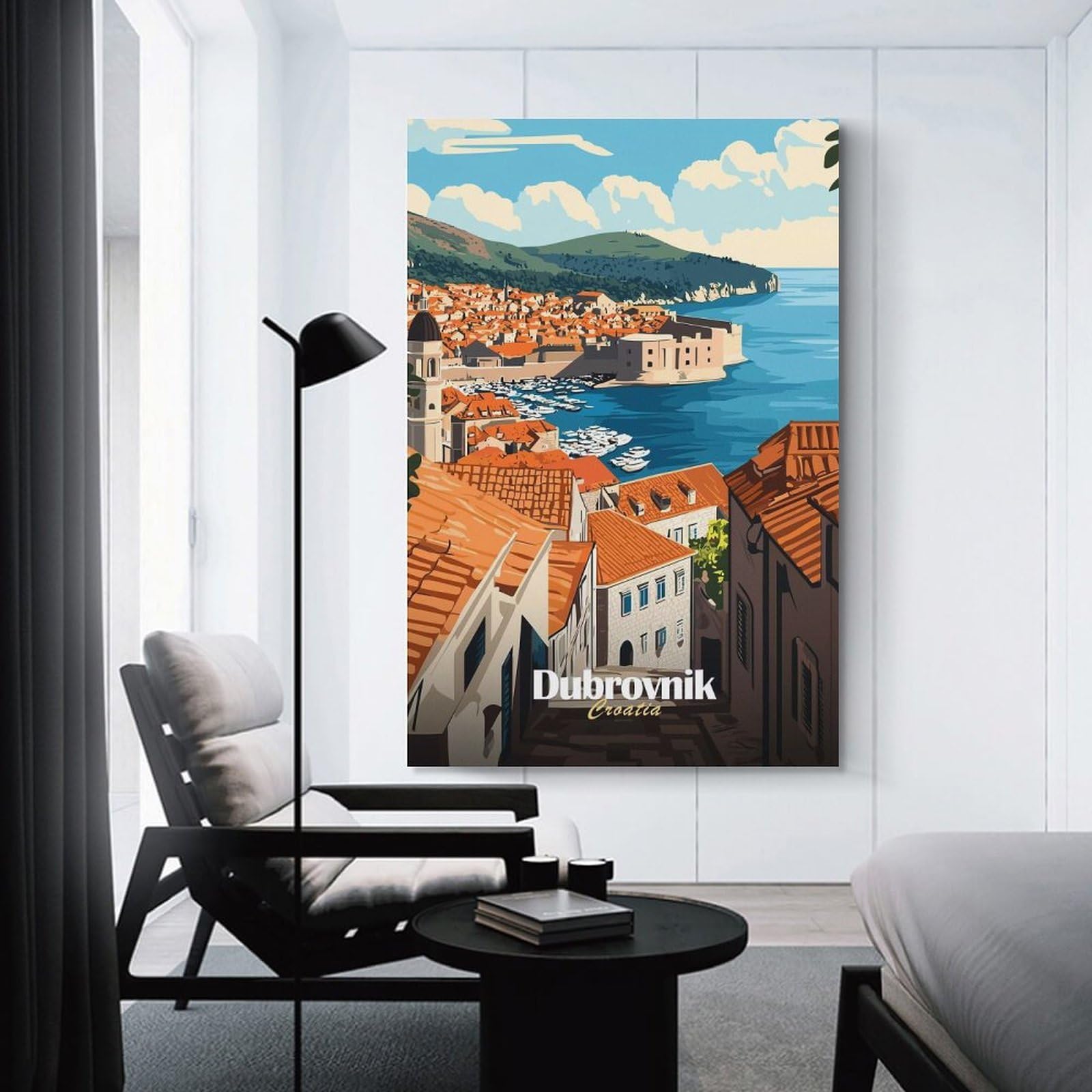 Junmoney Dubrovnik Croatia Travel (3) Hanging Wall Art, 12x18inch(30x45cm), for Lounge, Bedroom Or Personal Spaces, Gift Idea for Housewarming And Birthdays