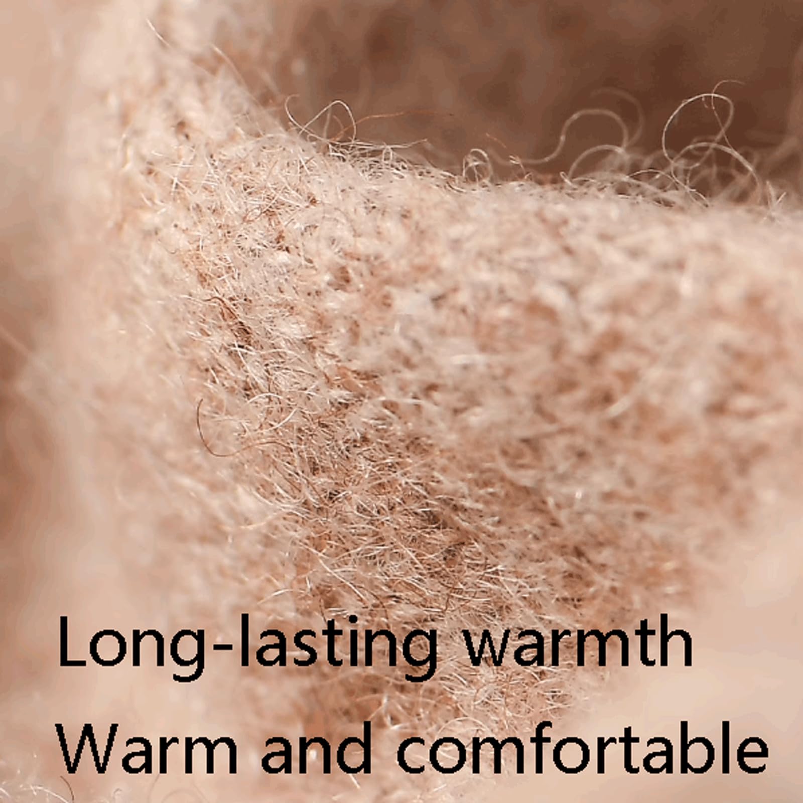 Cálido Manoplas de Lana con Dedos para Pantalla táctil, Guantes cálidos con Forro Polar, Guantes Gruesos y Suaves, Guantes de Punto de Talla única, Decorativos cómodo