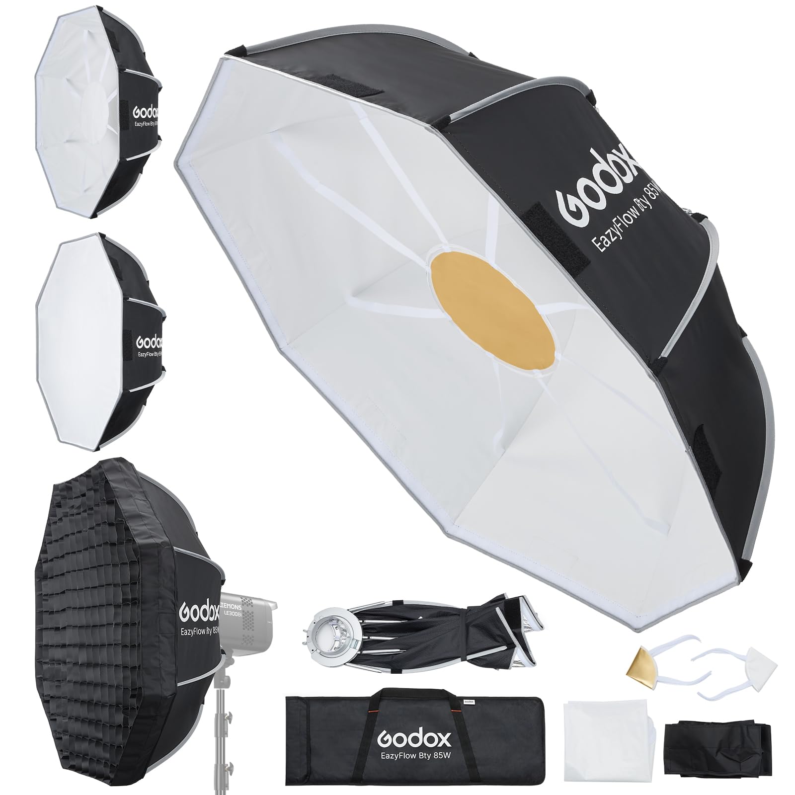 Godox EazyFlow Bty Bol de beauté pliable avec support Bowens 85 W