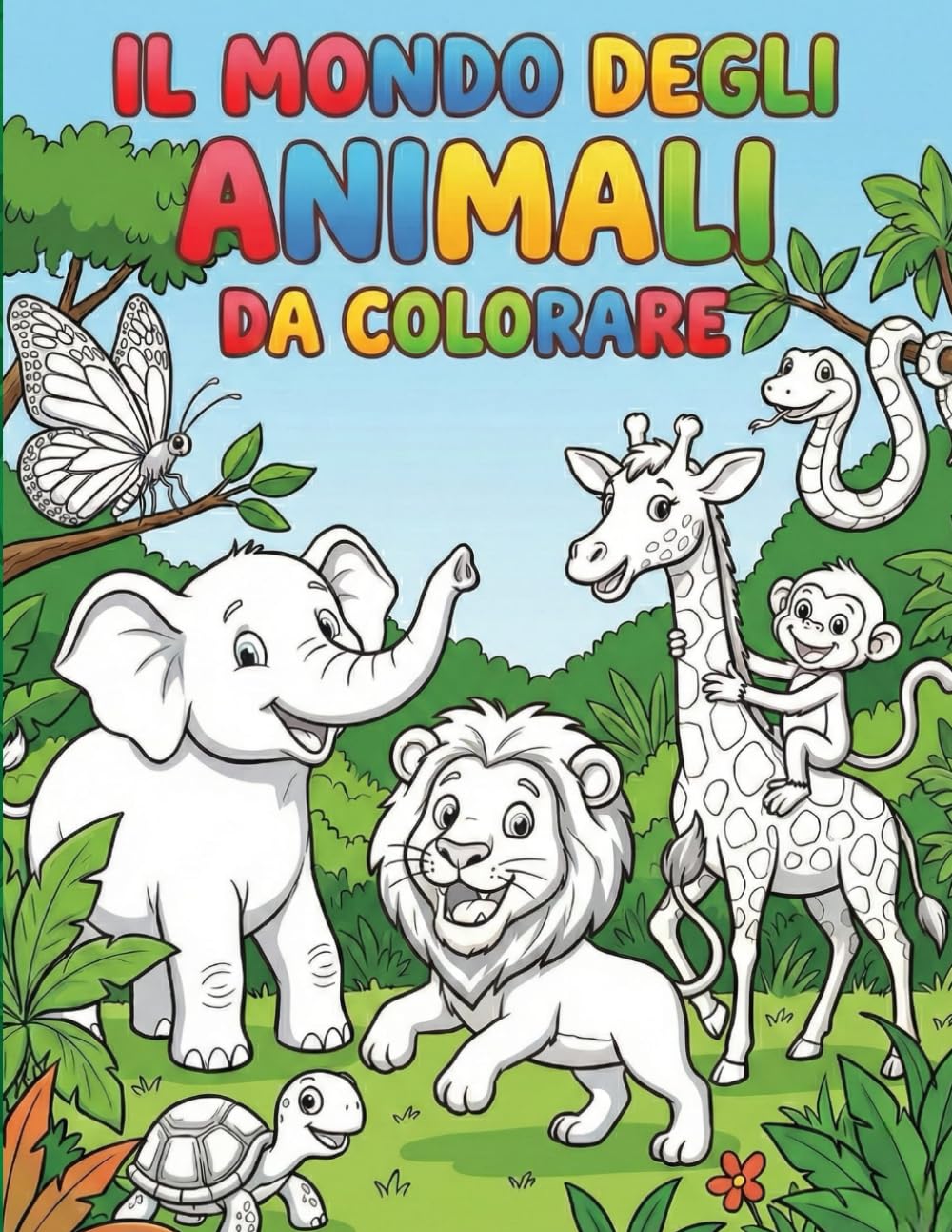 Il mondo degli animali da colorare