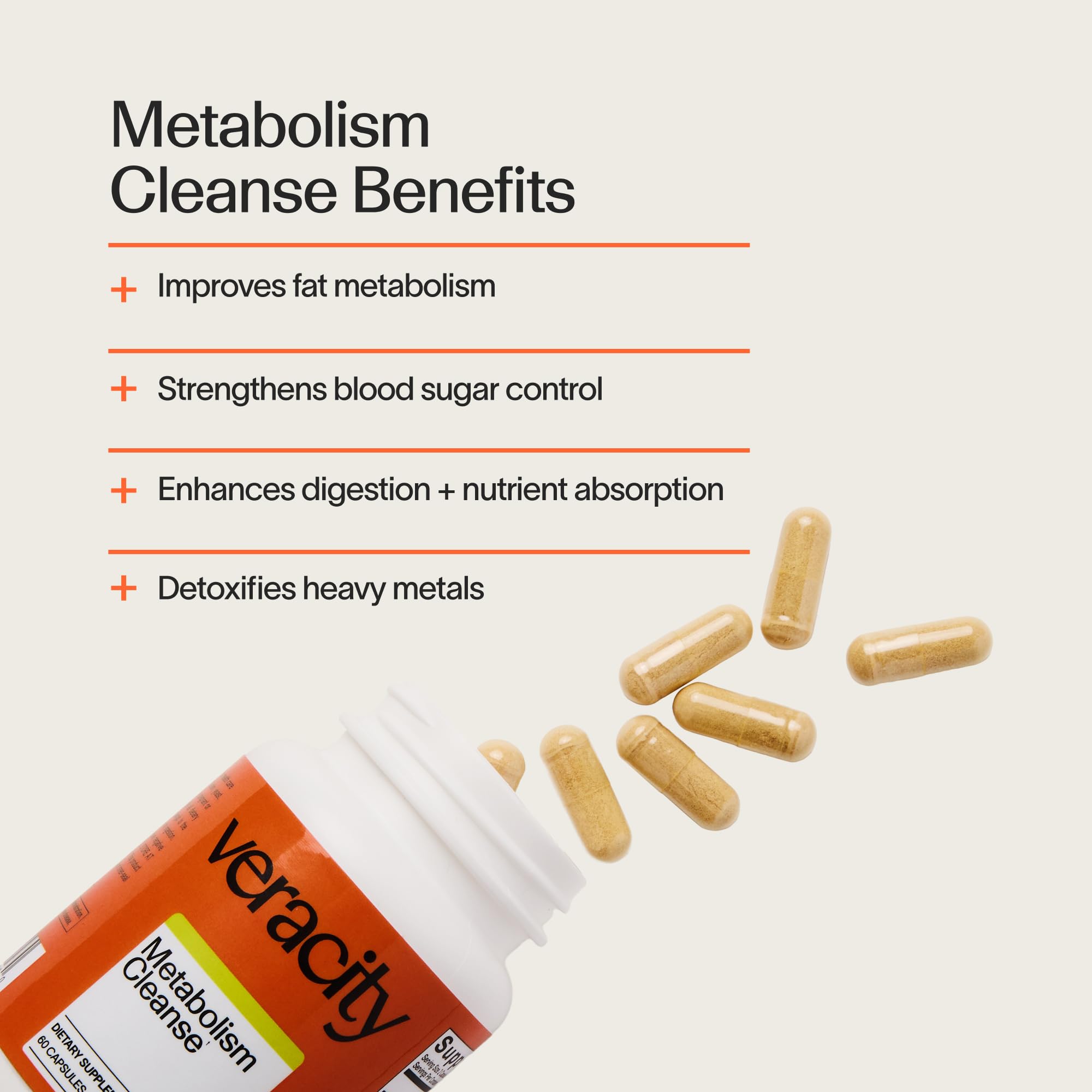 Veracity Metabolism Cleanse - 10 Day Liver Detox, Improves Fat Digestion, Optimizes Metabolism - Helps Regulate Hormones - Toxin Free, Gluten Free, Vegan — Amazon image 2