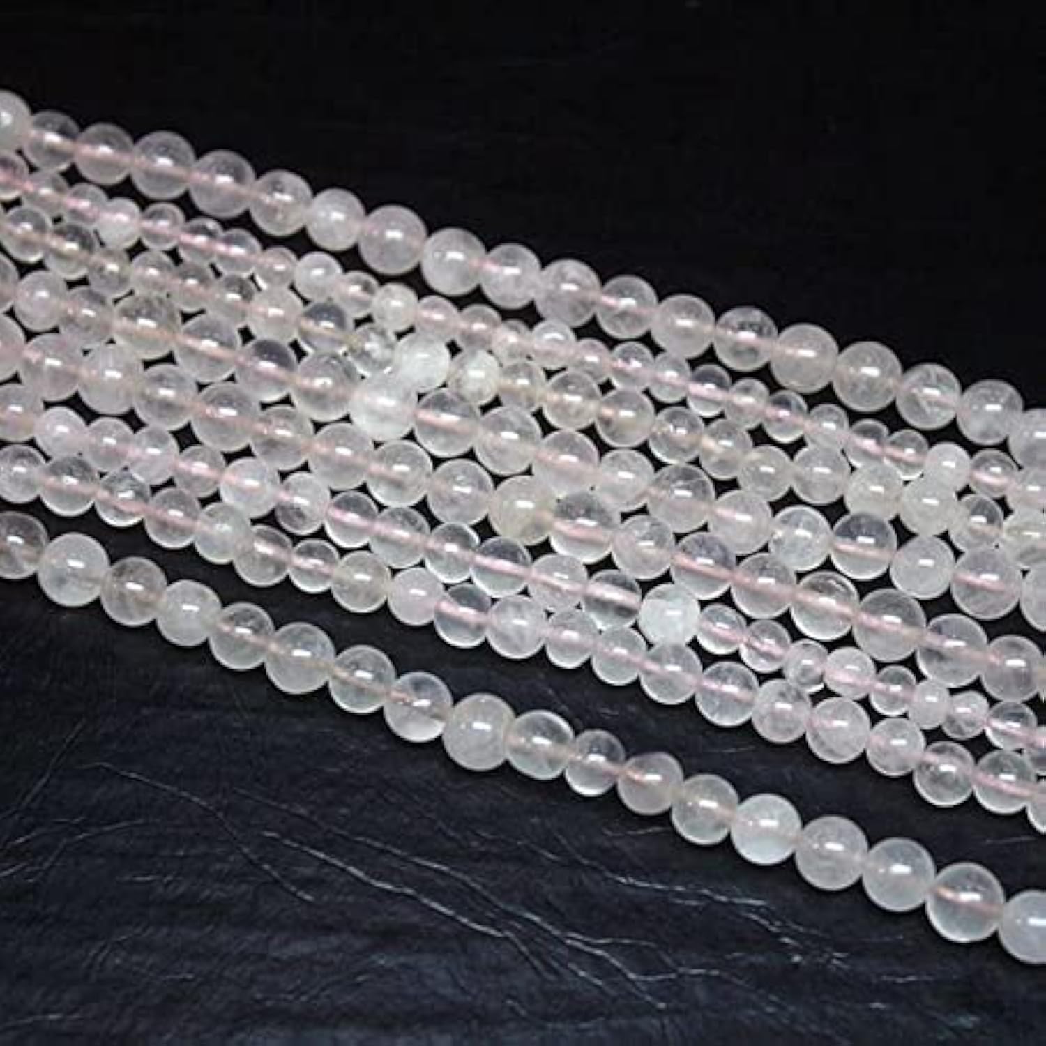 Quartz rose smooth round ball loose beads 5mm 6mm pierre naturelle pour craft de bijoux