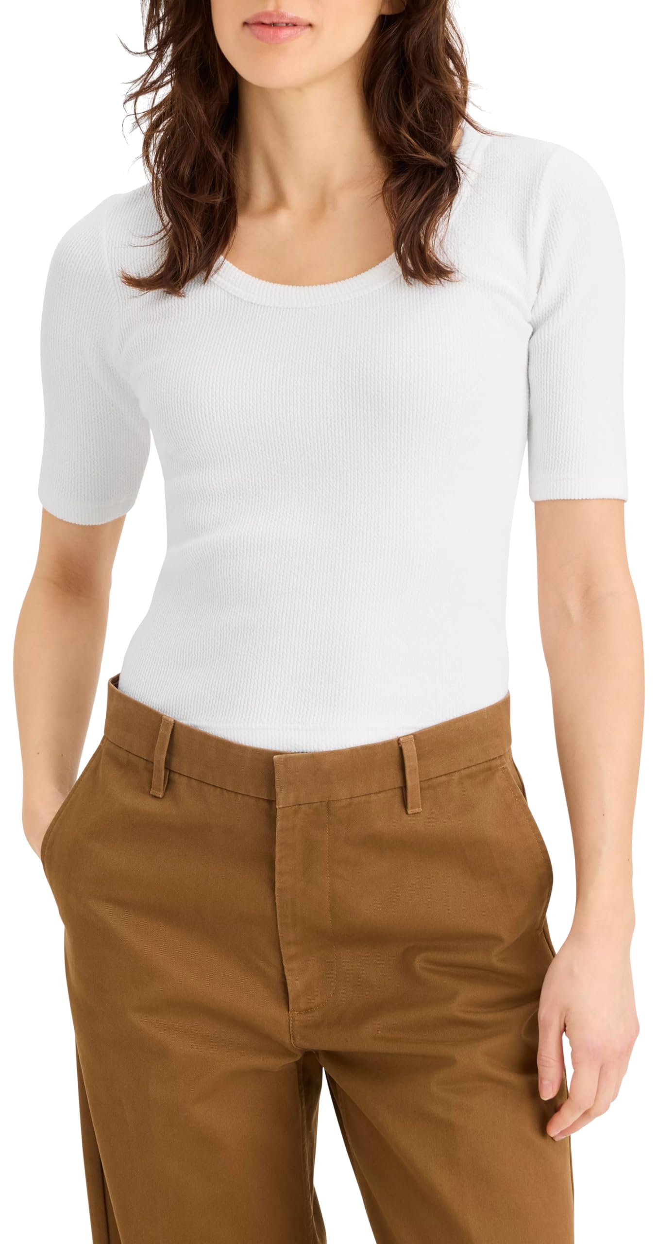 Dockers Women's Tees, Lucent White, XL