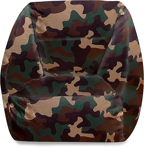 Miniatura 344 de Posh Creations Puf estructurado cómodo para jugar, leer y ver la televisión, Malibu Lounge, tela de lona para colorear, criaturas Criaturas de tela