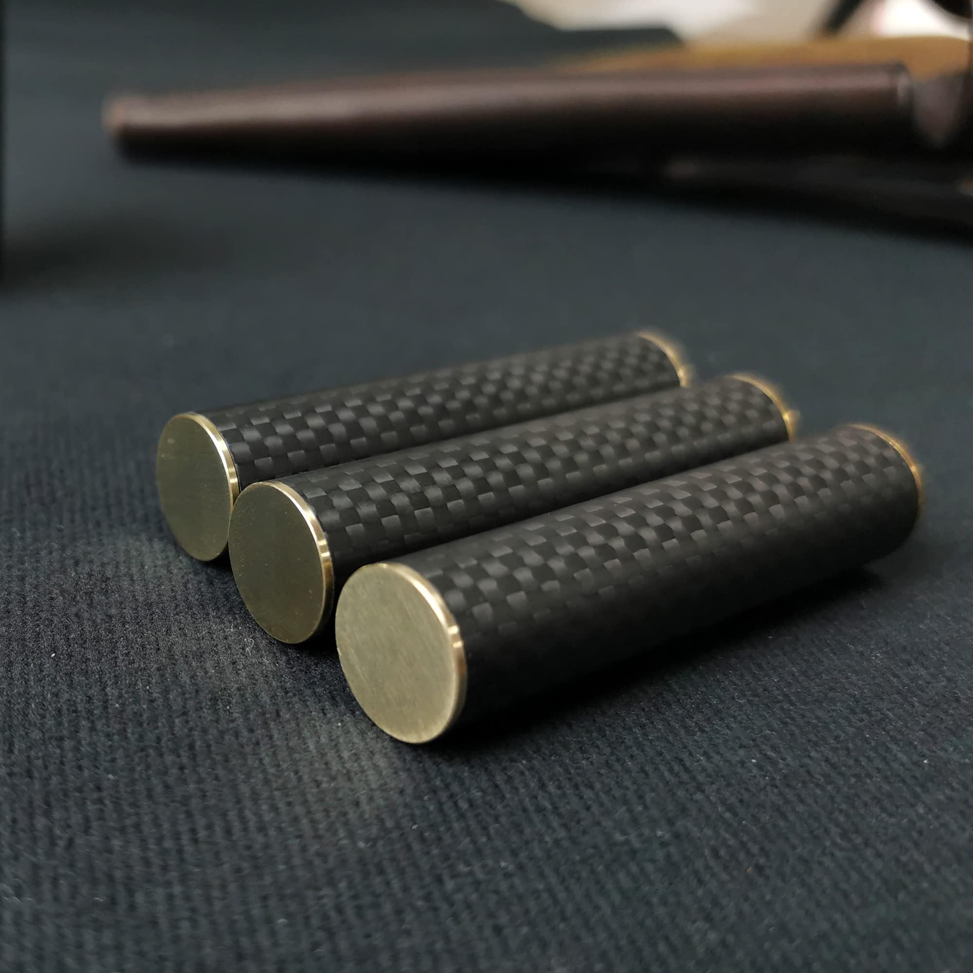 T-Conceal EDC Fidget Toys Stress Relief for Adults Magnetic Metal Carbon Fiber Three-Section Stick Rotating Creative Gift