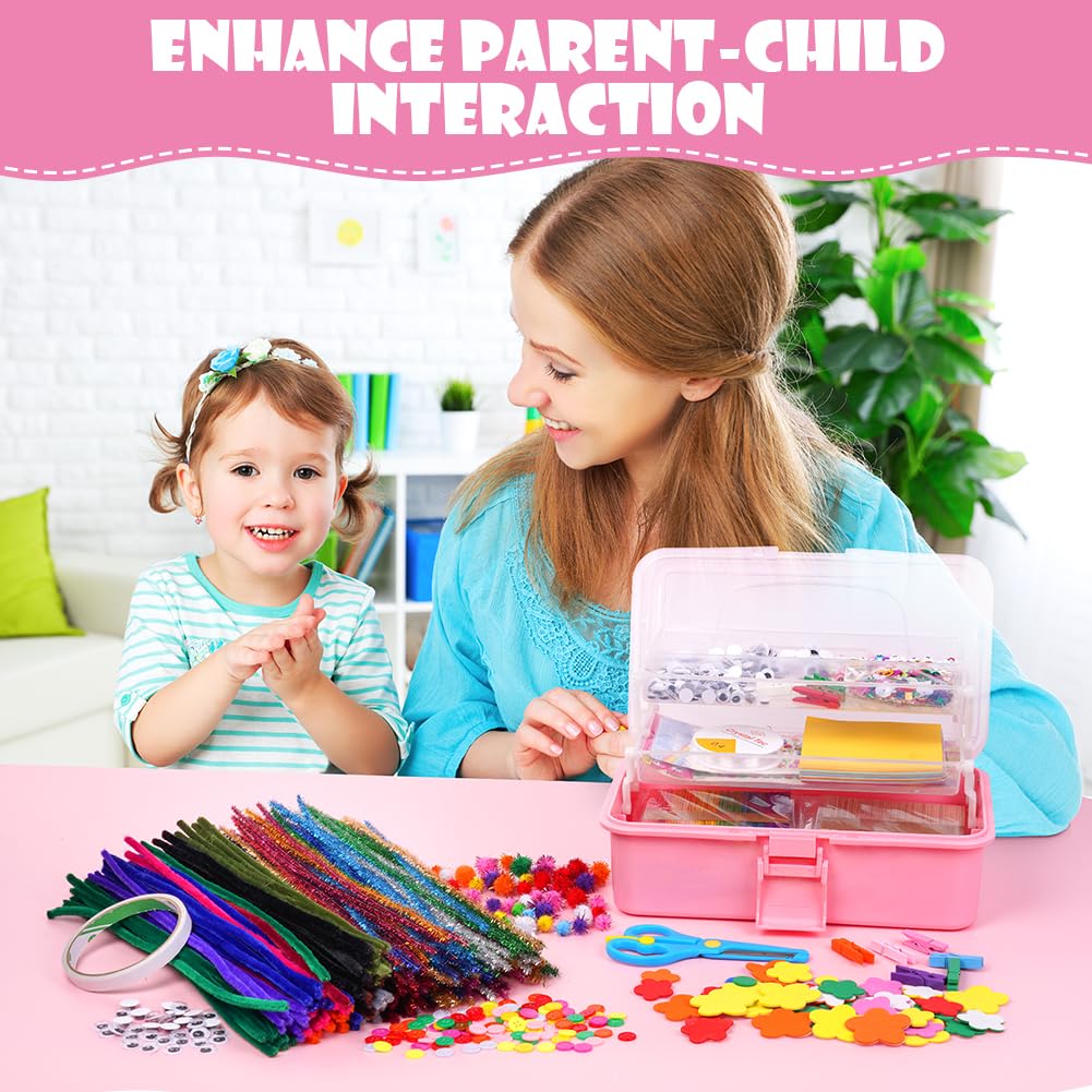 Ainiv Lavoretti Creativi per Bambini, DIY Art Craft Set da 10 Pacchi, Giochi Creativi Kids Mestiere Fai da Te Decorazioni Giocattoli, Giochi Creativi Bambina 3+Anni, Giocattoli Regali Bambini