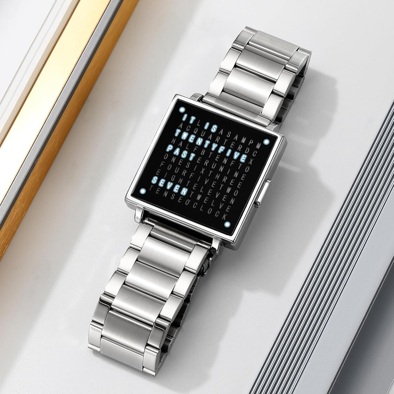 Men’s Stainless Steel Mesh Band Watch Japanese Quartz Movement, Multifunction Calendar Dials, 30M Waterproof – Ultra-Thin Fashion Wristwatch for Business & Casual