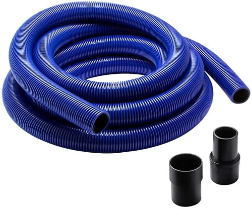 Rockler Dust Right 20' Heavy-Duty Shop Vac Hose with Swiveling Ports