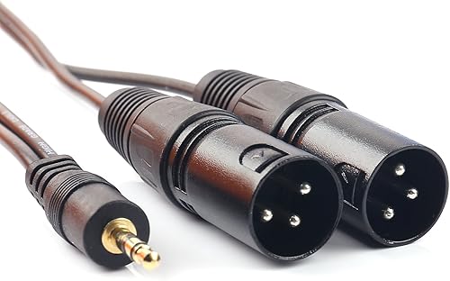 Miniatura 28 de SiYear Cable divisor XLR - XLR macho a doble hembra de 3 pines, cable divisor de micrófono equilibrado, adaptador de audio (19.7 in/1.5 pies)