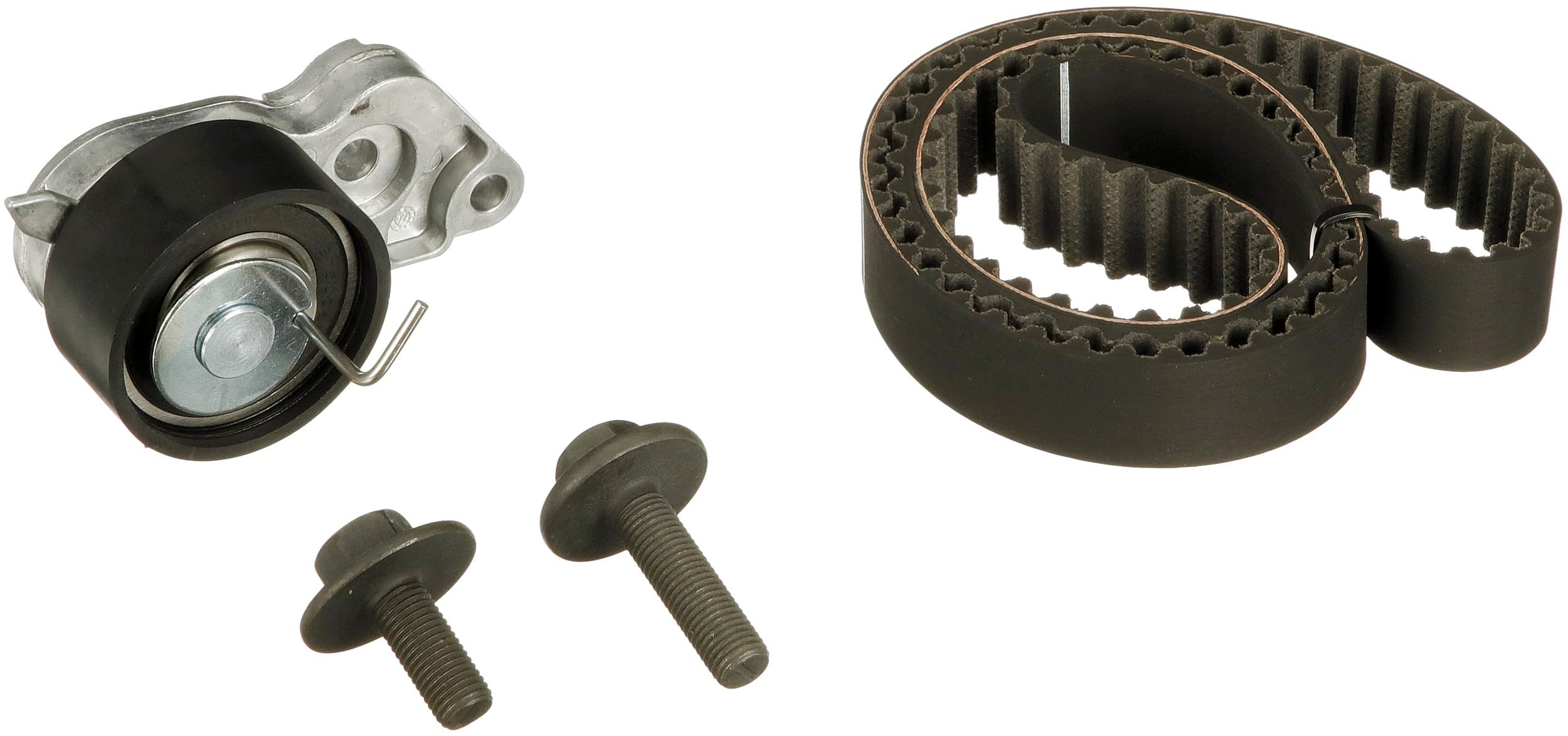 GATES Kit cinghia di distribuzione K025433XS N° denti: 117 22mm 1114mm Compatibilità con FORD Fiesta Mk5 Hatchback JH1, JD1, JH3, JD3 Focus II Hatchback DA, HCP, DP Focus C-Max DM2 FOCUS DAW, DBW