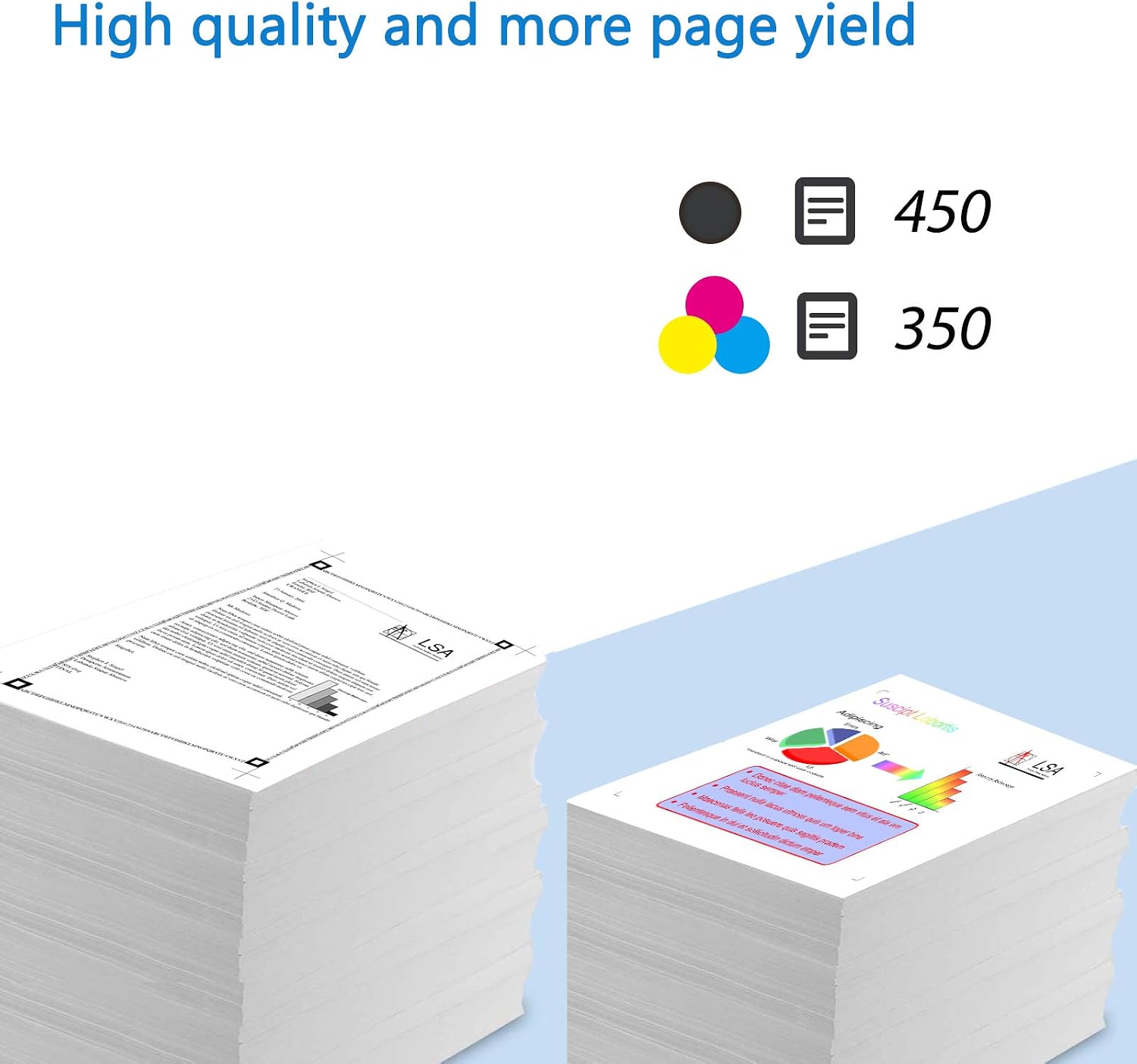 SuperInk 3PK Remanufactured Ink N9K04AN N9K03AN Compatible for HP 65 65XL Ink Cartridges Deskjet 2622 3752 2655 3755 3730 Envy 5052 5055 5058 Printer High Page Yield, Show Ink Level (2 Black+1 Color)