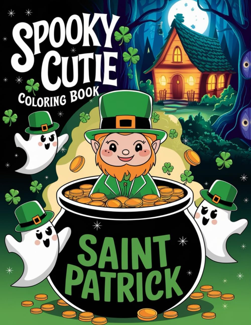 Spooky Cutie: St. Patrick’s Day Magic Coloring Fun, spooky cutie coloring book: Creepy Clovers & Lucky Leprechauns: spooky cutie coloring book for ...