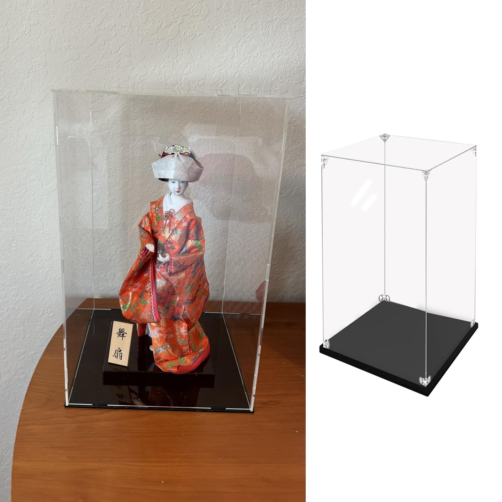 Witryna Akrylowa Miniaturowe Figurki Akcji, Przezroczysta Gablota Akrylowa, Wysokość 20, 30, 40, 50, 60 cm, Pudełko do Przechowywania Przedmiotów Kolekcjonerskich(30x20x40cm(12"x8"x16"))